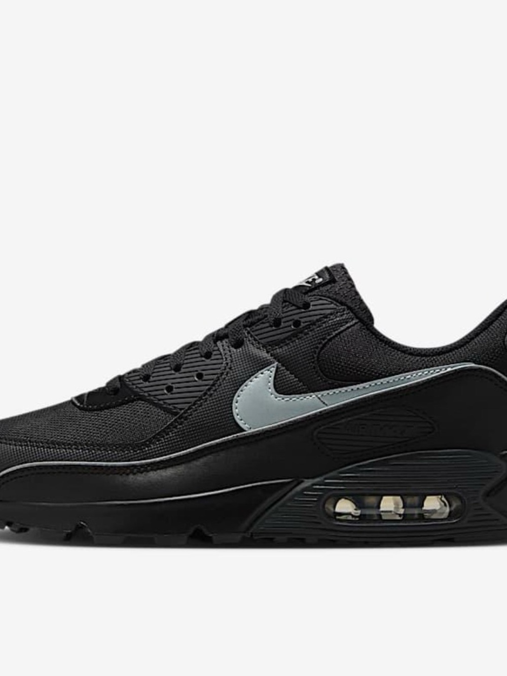 Nike Air Max 90 Black/Silver Women’s 8.5 Men’s 7 Sneakers